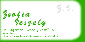 zsofia veszely business card